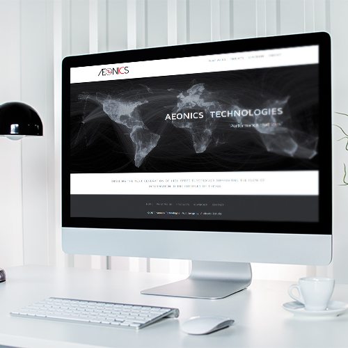 Diseño de página web Aeonics Technologies