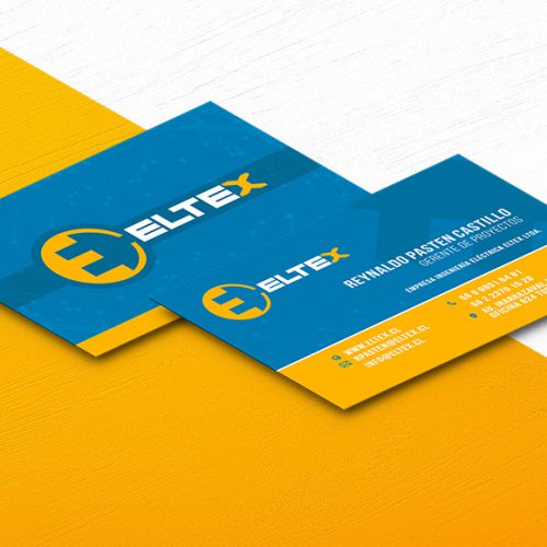 Diseño de tarjetas de presentación Eltex ingeniería electrica